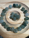 Loose Burma Jade Beads 6*8mm 1pcs