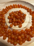 Loose Ice-Floating Nanhong Agate beads 4mm 30pcs