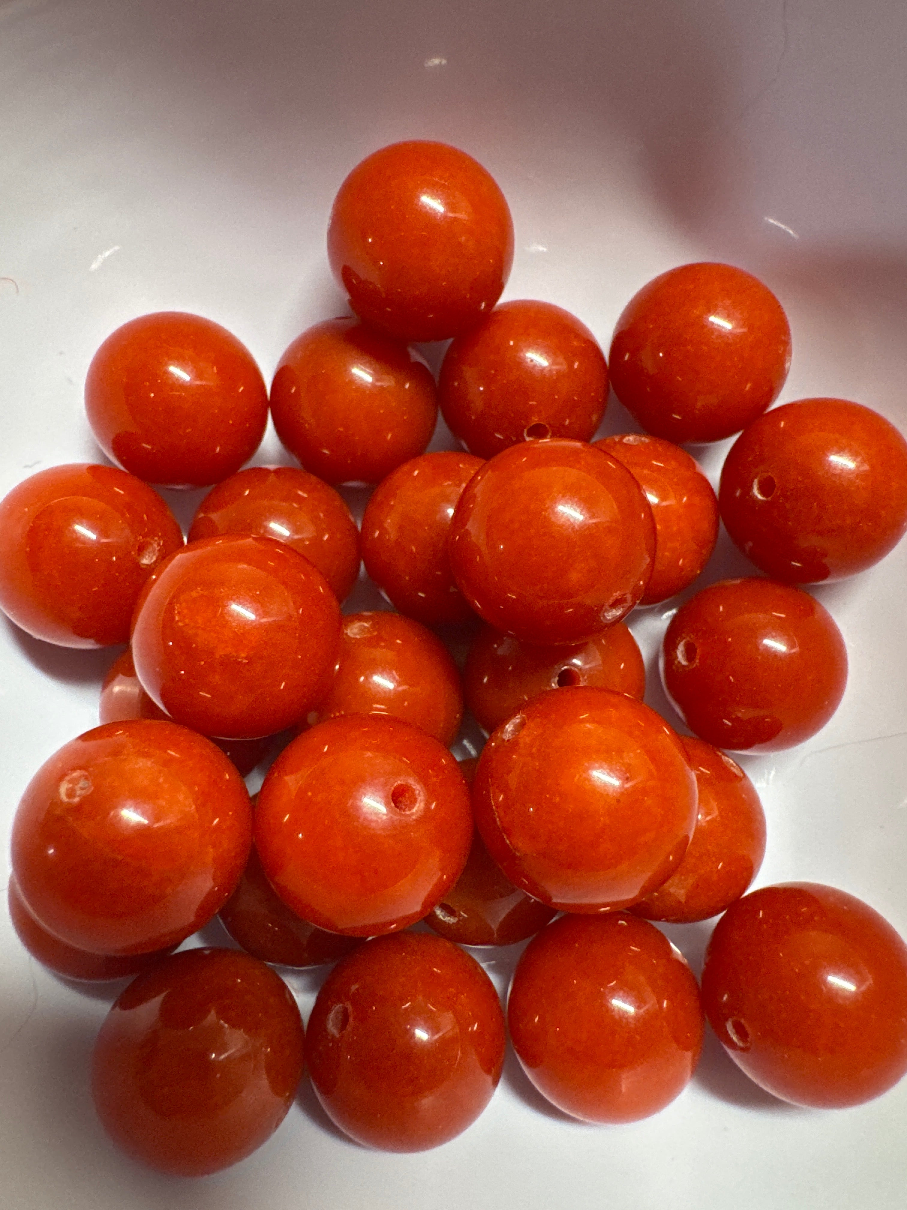 Loose Nanhong Agate beads 14mm 1pc