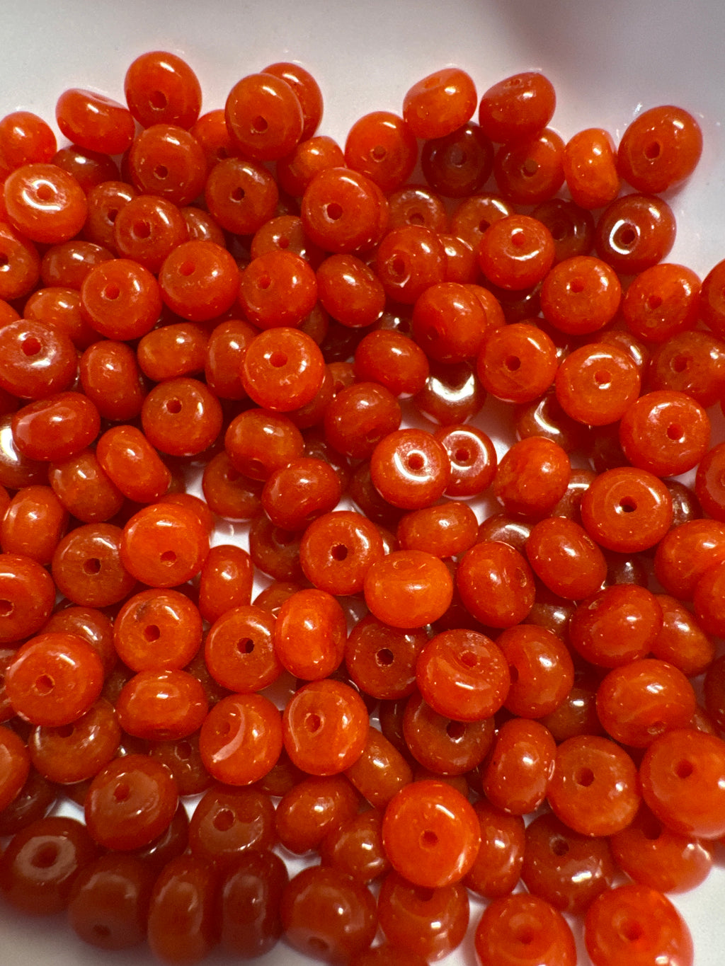 Loose Nanhong Agate beads 3*6mm 30pcs