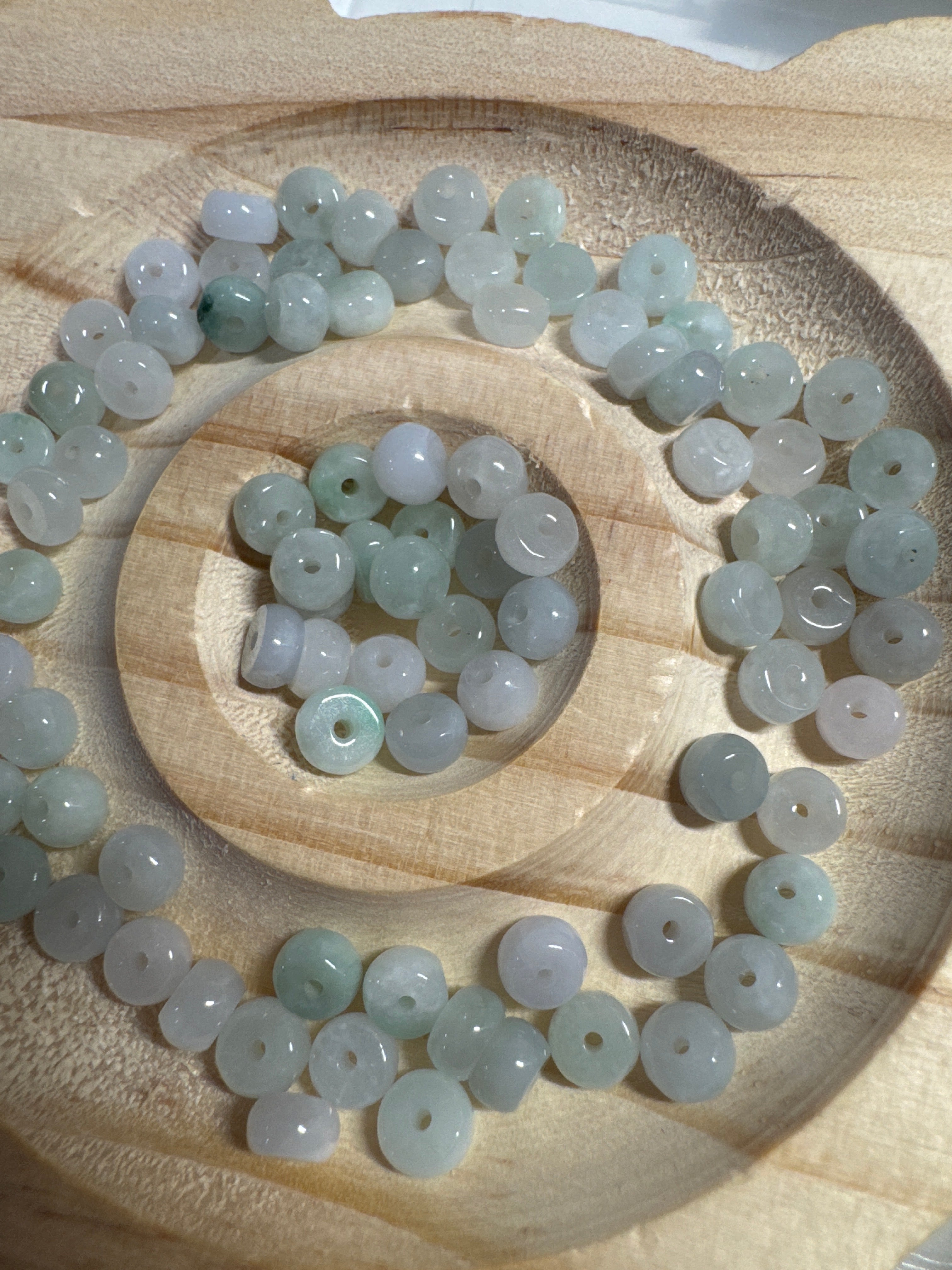 Loose Burma Jade Beads 5*3mm 30pcs