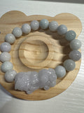 Jade Bracelet with Pixiu 10.5mm