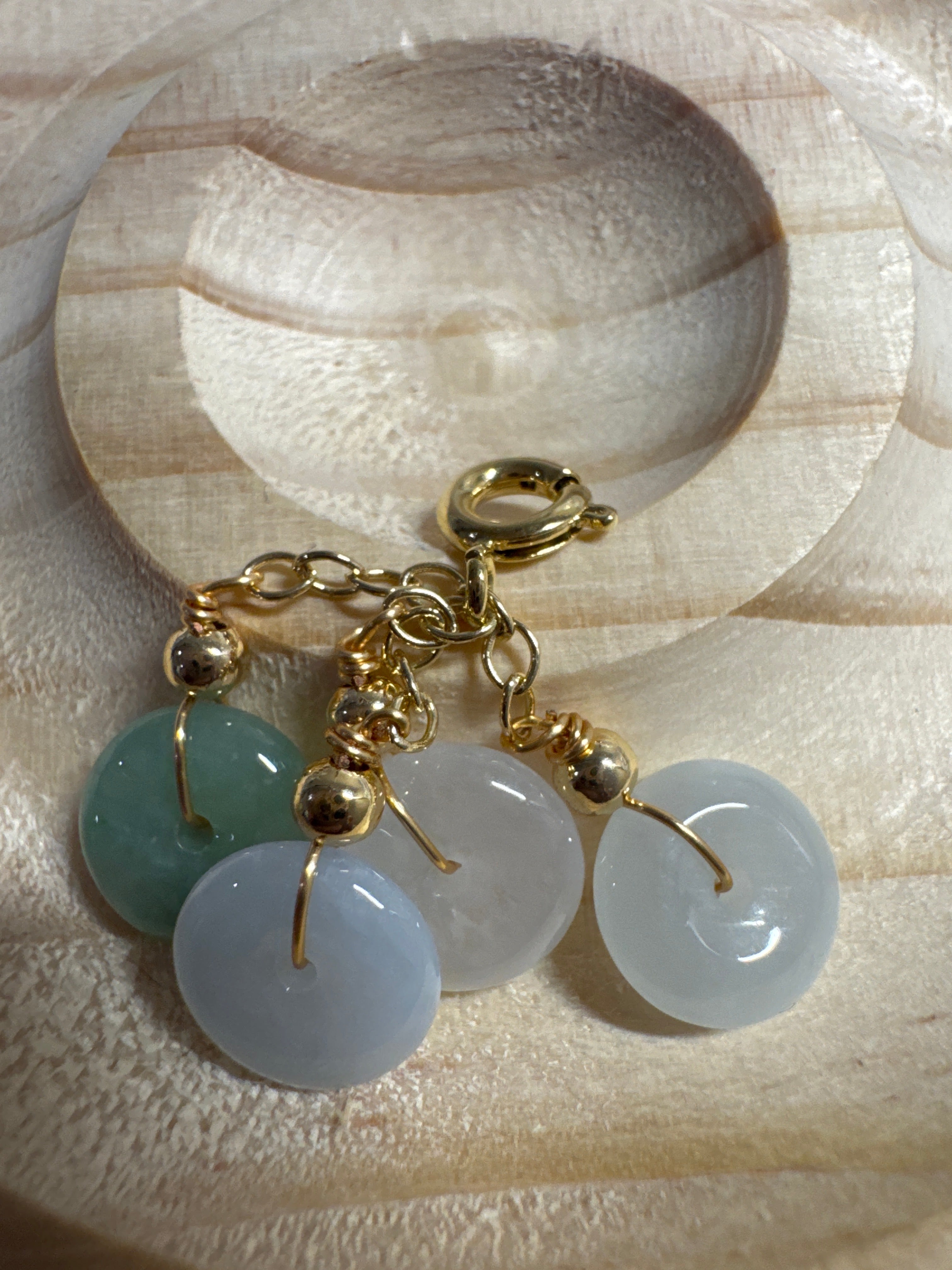 4pcs Burma Jade hanging 9*3.2