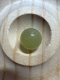 Loose clear water Hetian Jade beads 12mm 1pc