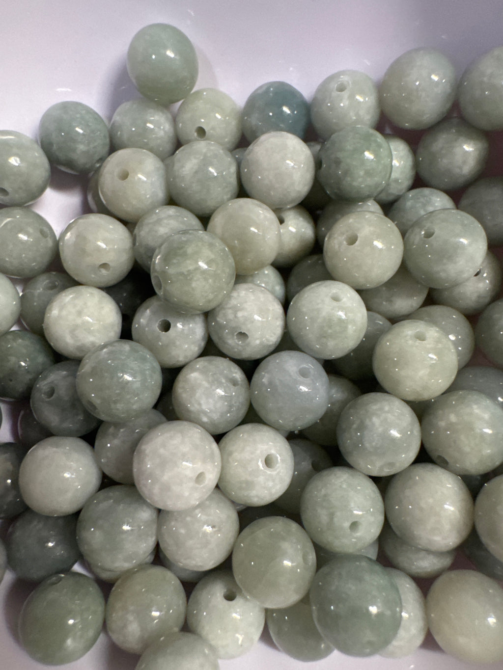 Loose Burma Jade beads 8mm 25pcs
