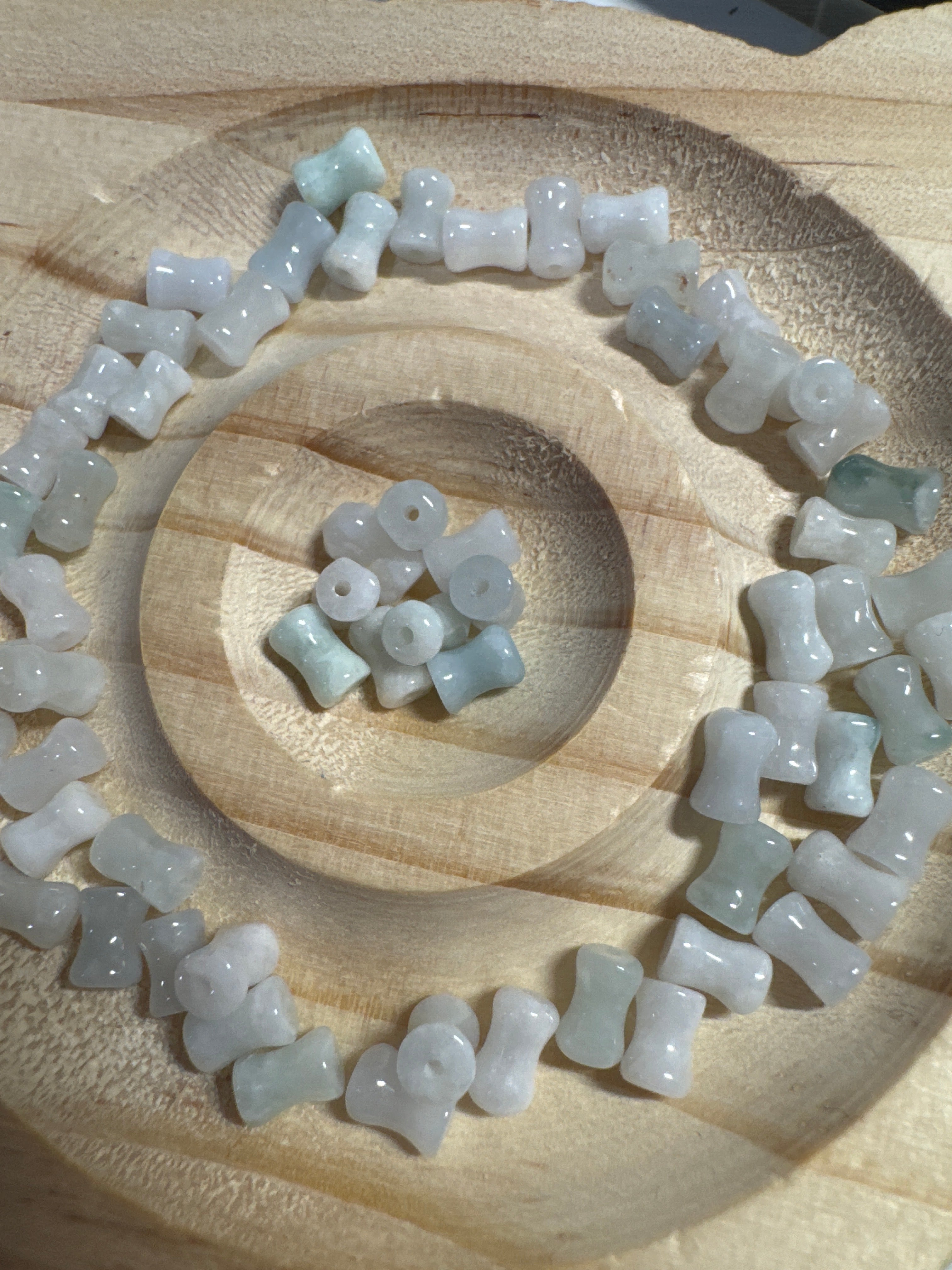 Loose Burma Jade beads 4*6mm 10pcs