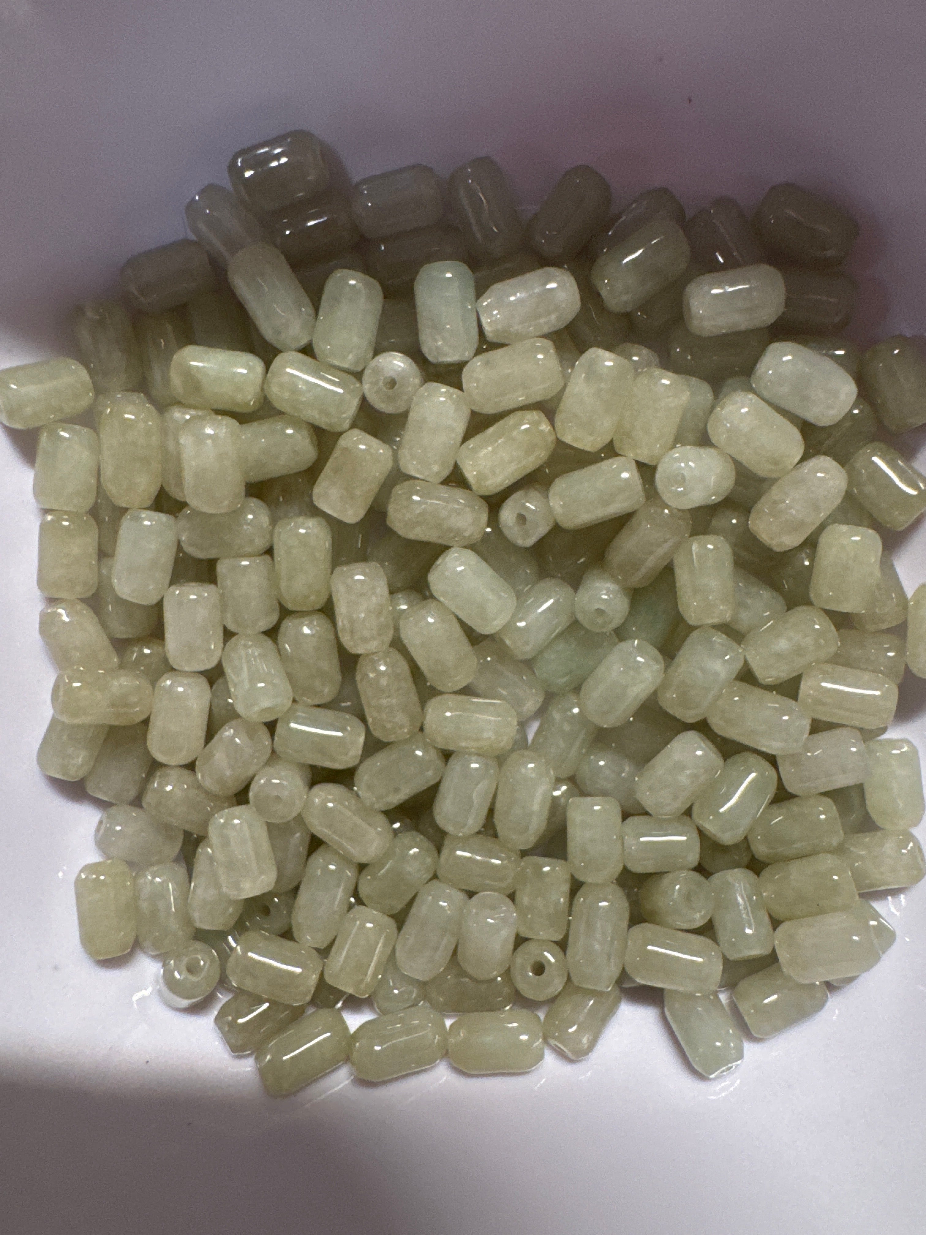 Loose Burma Jade beads 3*5mm 10pcs