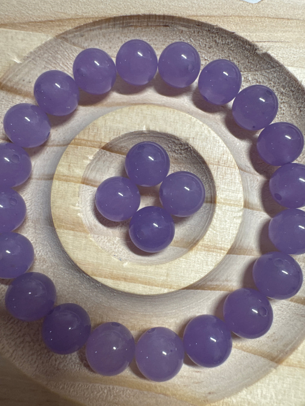 Loose Purple Agate Beads 8mm 25pcs