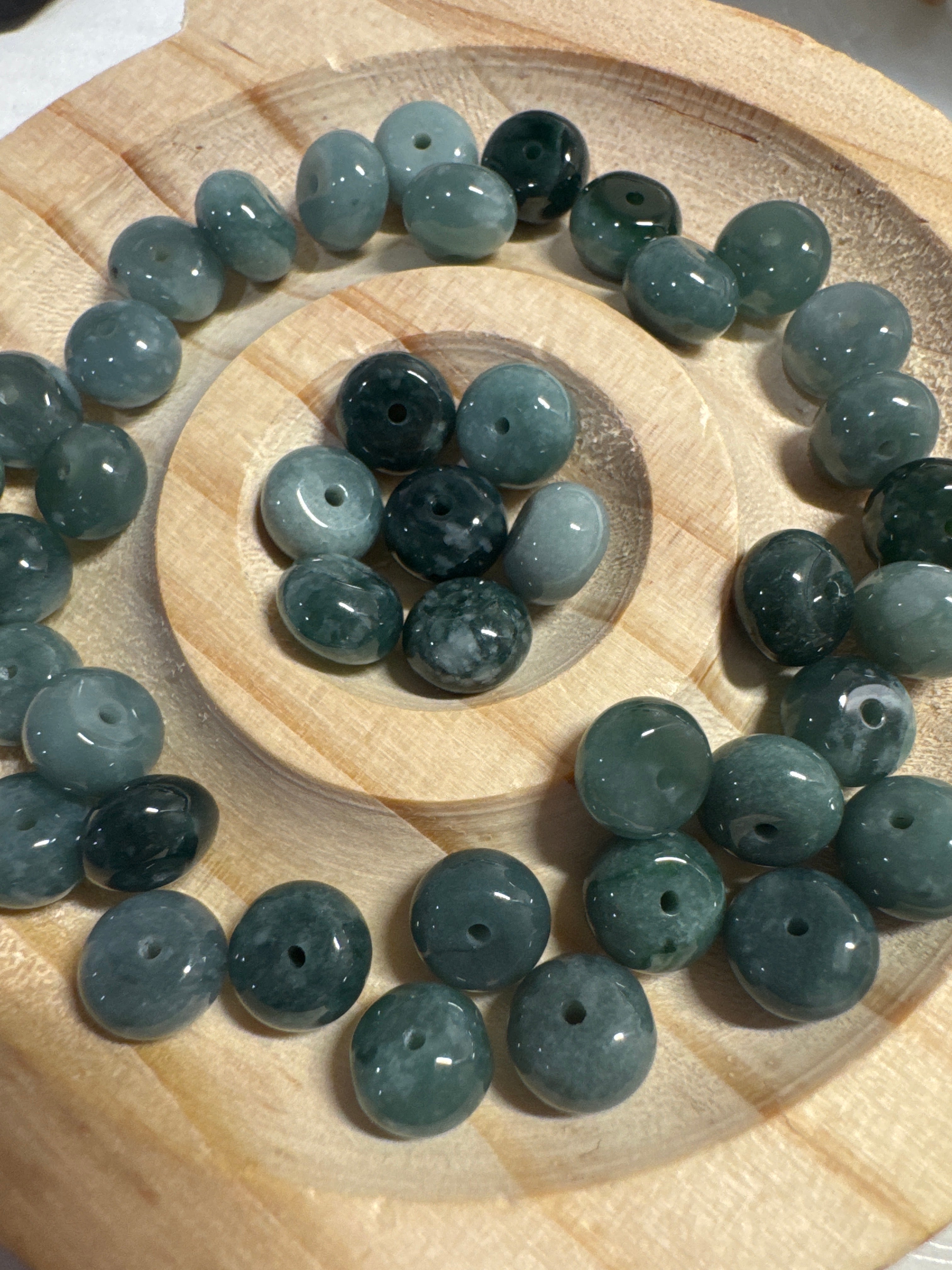 Loose Burma Jade Beads 5*8mm 30pcs