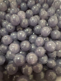 Loose Smoke Purple Hetian Jade Beads 8mm 25pcs