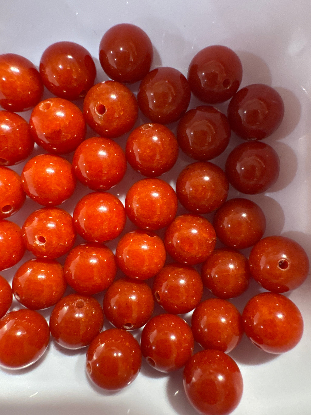 Loose Nanhong Agate beads 10mm 1pc