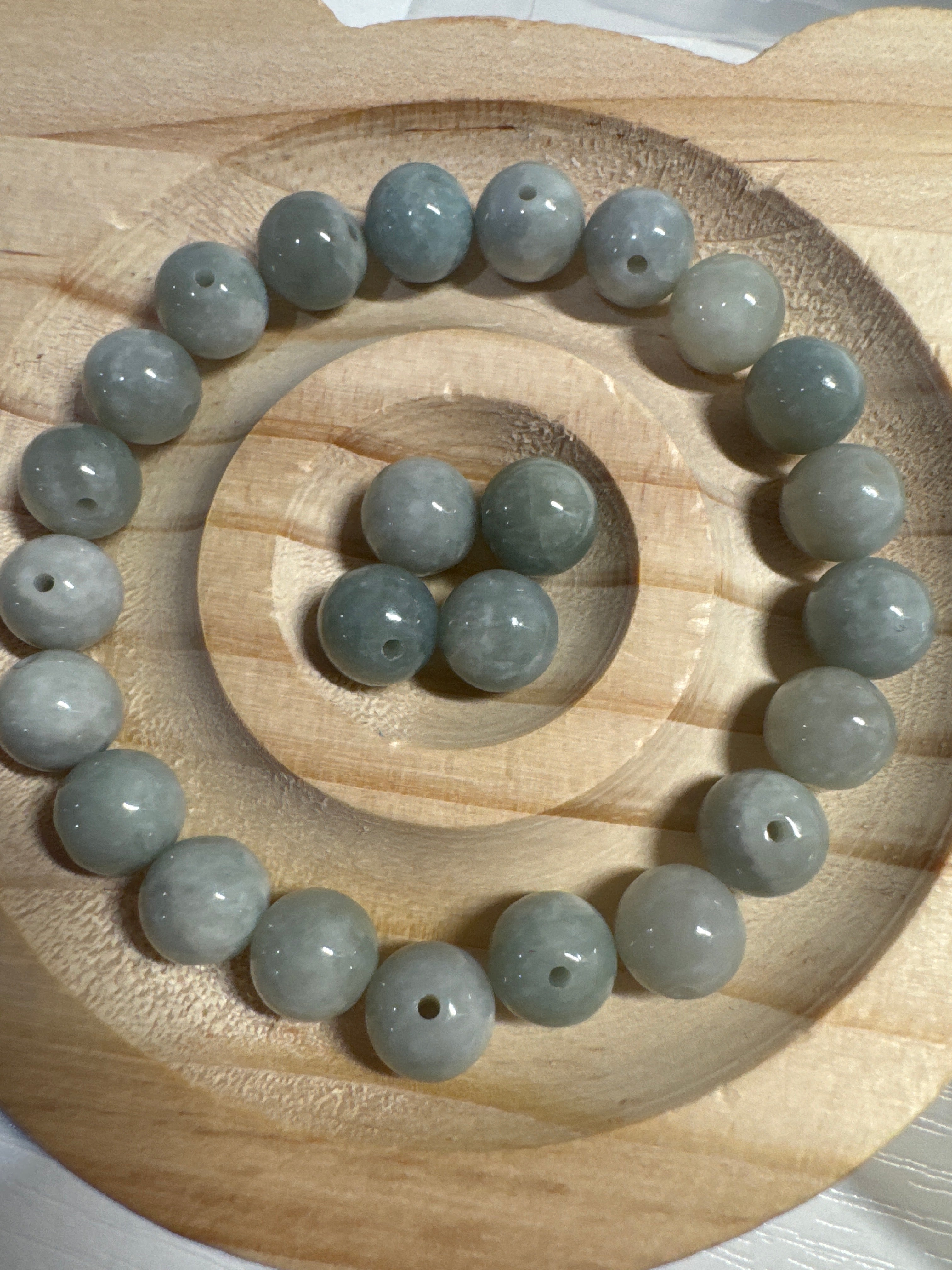 Loose Burma Jade beads 8mm 25pcs