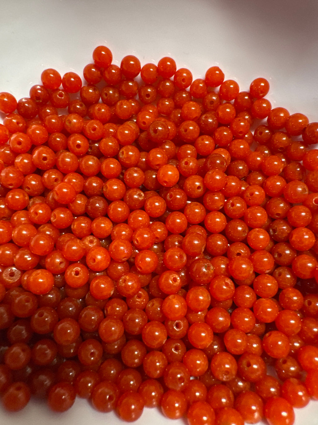 Loose Nanhong Agate beads 4mm 30pcs