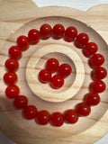 Loose Nanhong Agate beads 8mm 25pcs