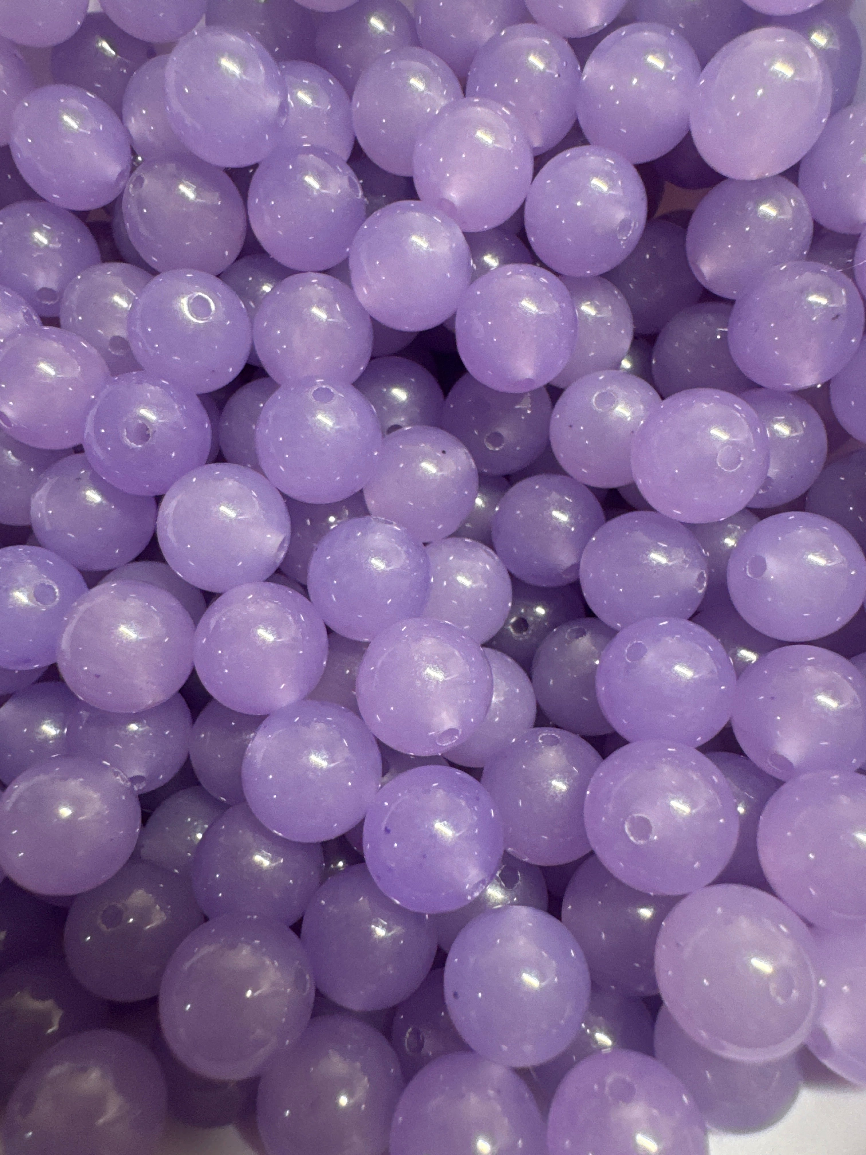Loose Purple Agate Beads 8mm 25pcs