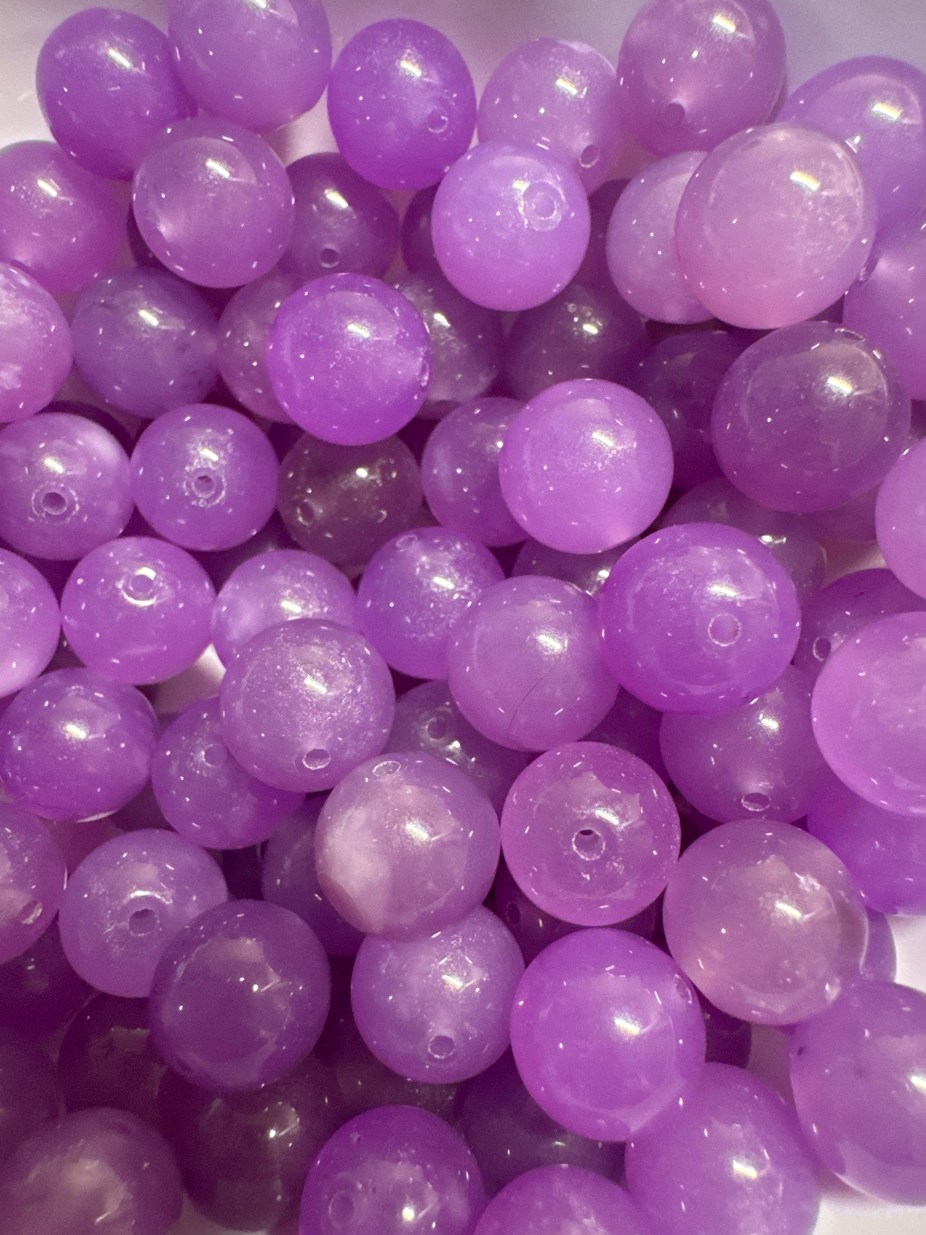 Loose Purple-red Agate 10mm 1pcs