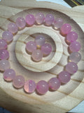 Loose pink agate beads 8mm 25pcs