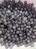Loose smoke purple Hetian Jade beads 4mm 30pcs