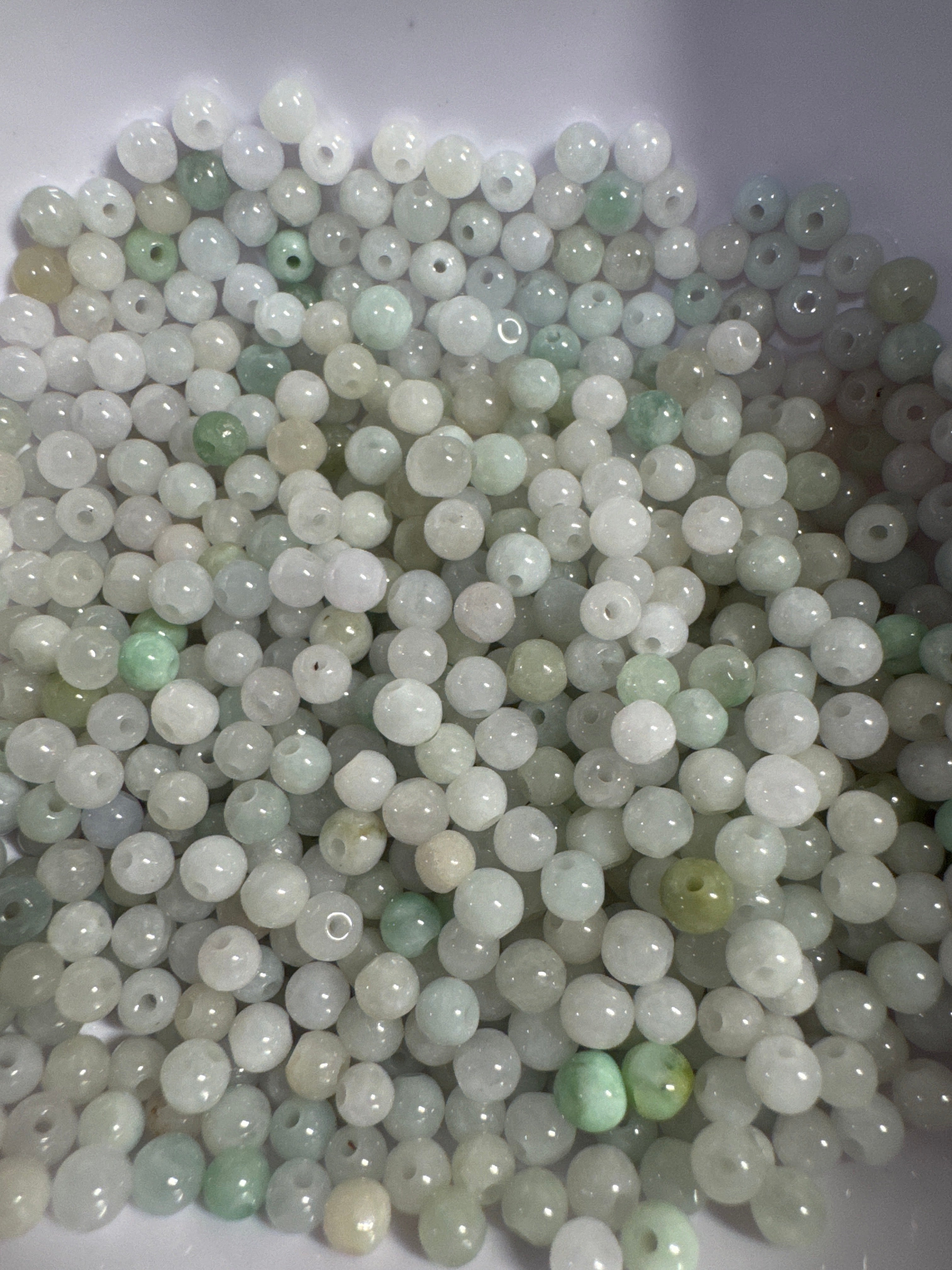 Loose Burma Jade beads 4mm 30pcs
