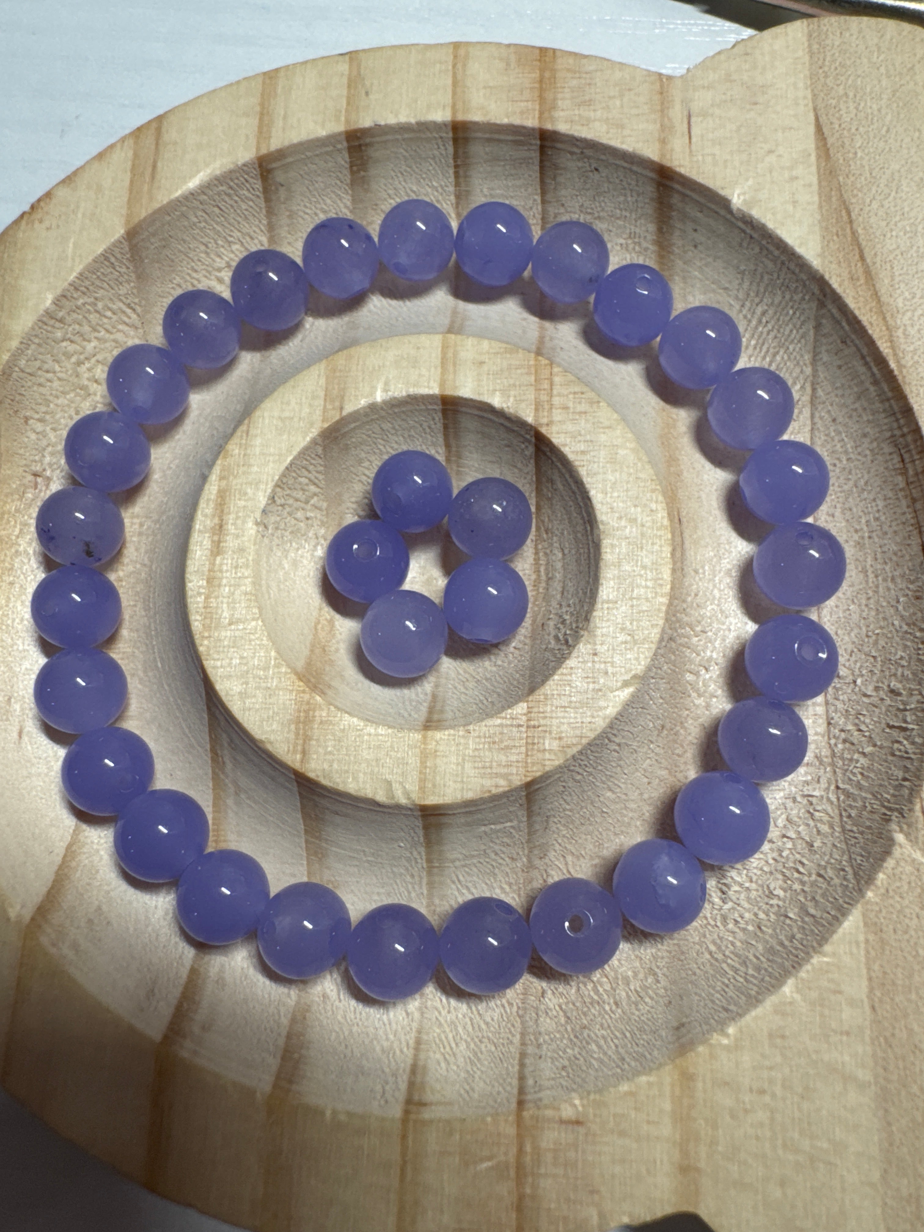 Loose Purple Agate 6mm 30pcs